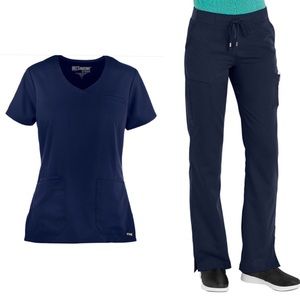 Grey’s Anatomy Indigo (Navy) Scrub Outfit